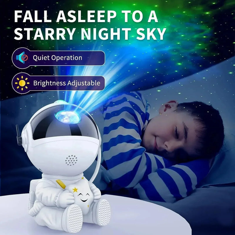 Galaxy estrela astronauta projetor led night light céu estrelado lâmpada decoração quarto decorativo para crianças presentes - PrimeImpérios