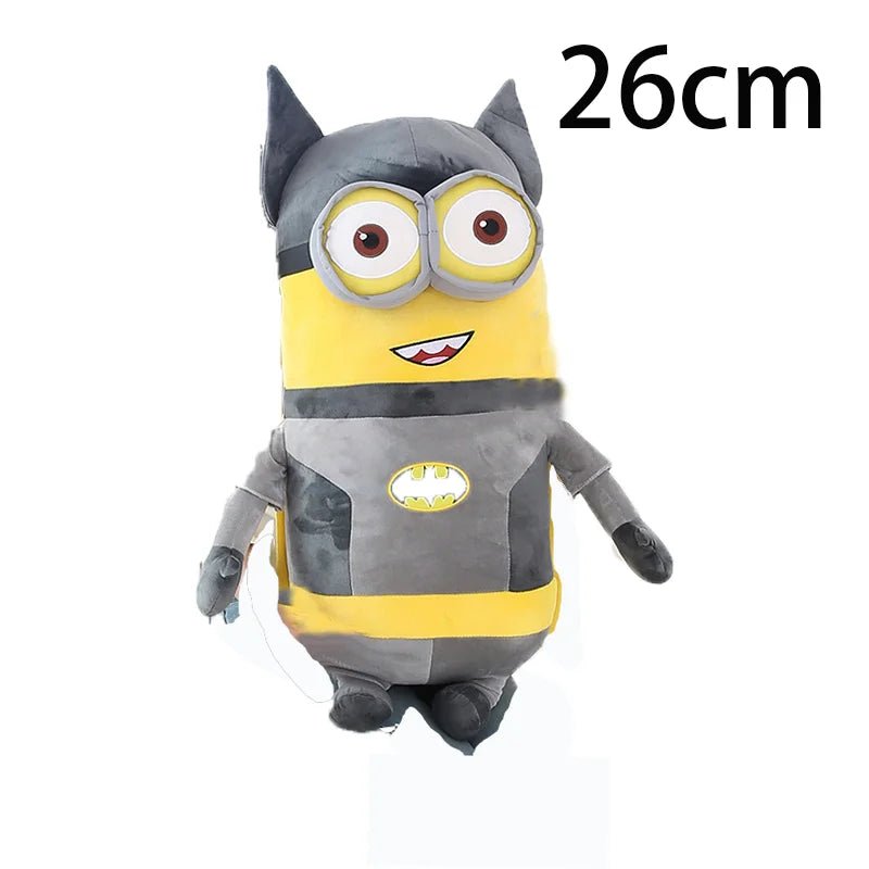 Minions brinquedos de pelúcia em jeans bonecas macias travesseiro decoração crianças presentes - PrimeImpérios