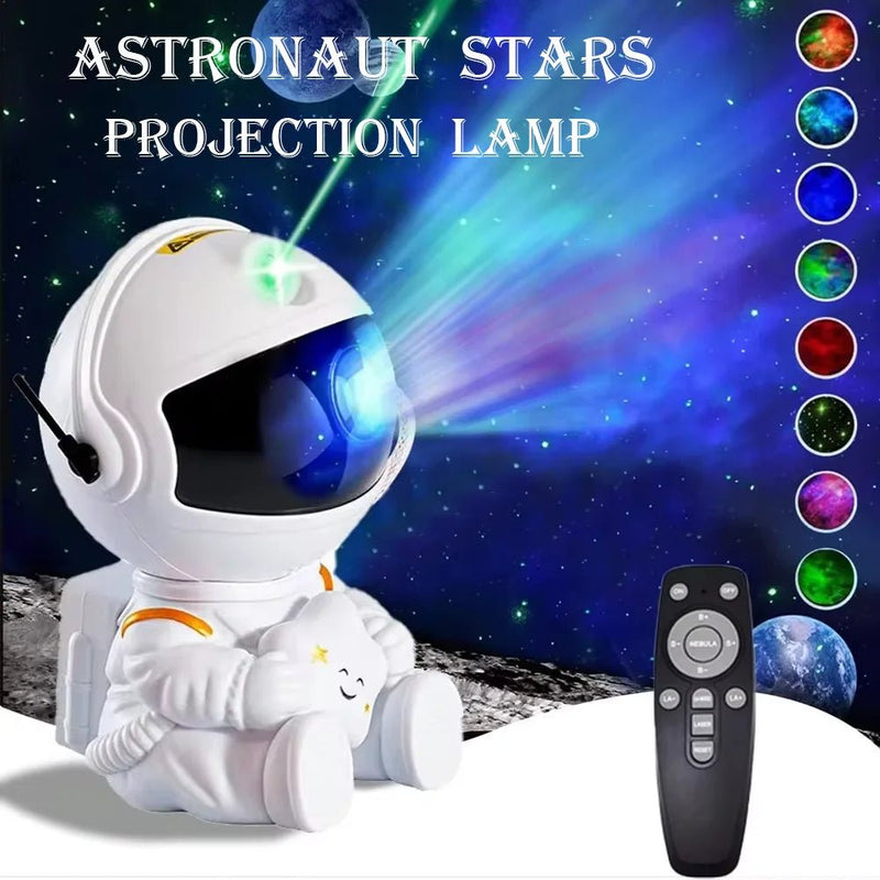 Galaxy estrela astronauta projetor led night light céu estrelado lâmpada decoração quarto decorativo para crianças presentes - PrimeImpérios