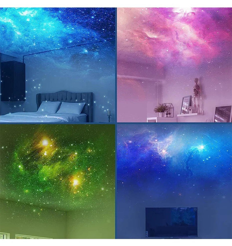 Galaxy estrela astronauta projetor led night light céu estrelado lâmpada decoração quarto decorativo para crianças presentes - PrimeImpérios