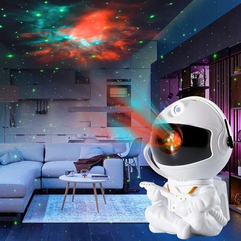 Galaxy estrela astronauta projetor led night light céu estrelado lâmpada decoração quarto decorativo para crianças presentes - PrimeImpérios