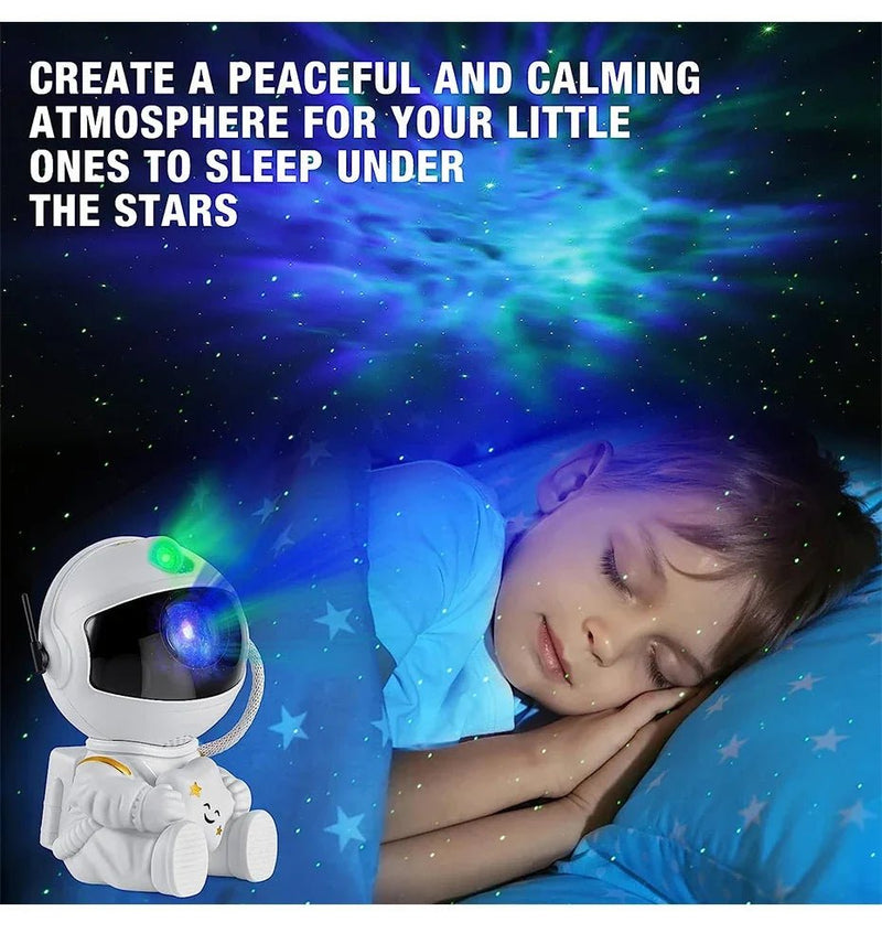 Galaxy estrela astronauta projetor led night light céu estrelado lâmpada decoração quarto decorativo para crianças presentes - PrimeImpérios